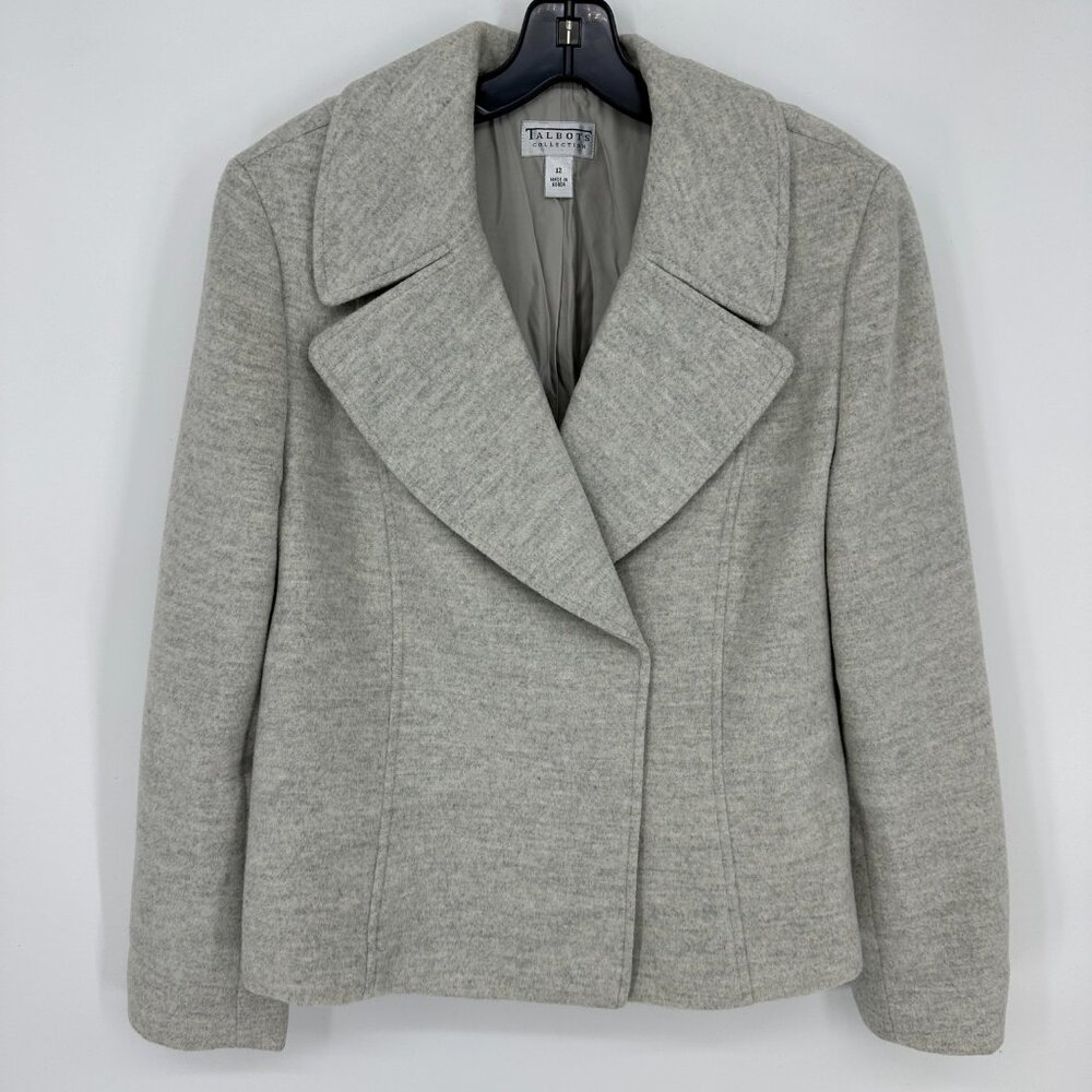 Talbots Women's Grey Pea Coat